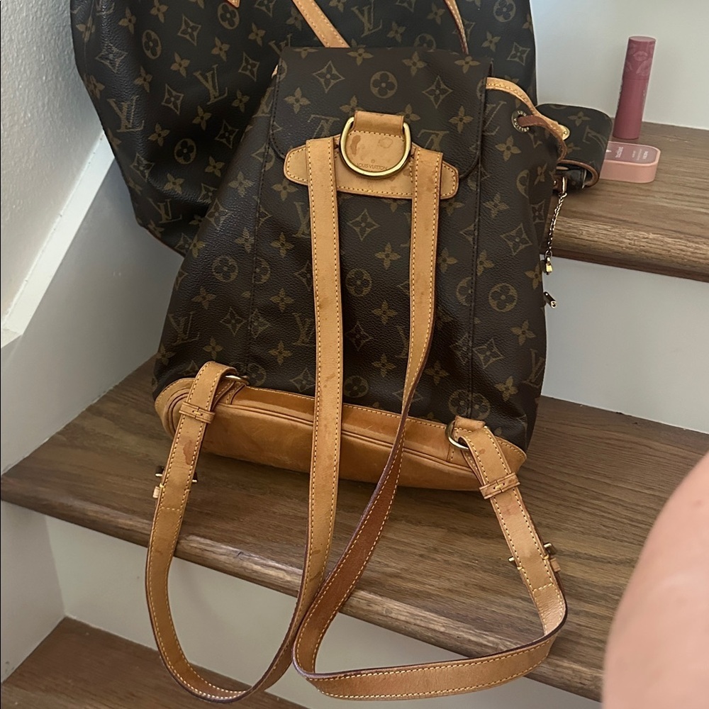 Louis Vuitton backpack montsouris LV monogram bag mm vintage designer backpack - Picture 13 of 17